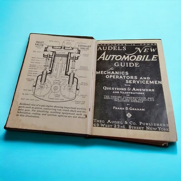 Vintage Audels New Automobile Guide for Mechanics Operators And Servicemen 1951 - Picture 3 of 16